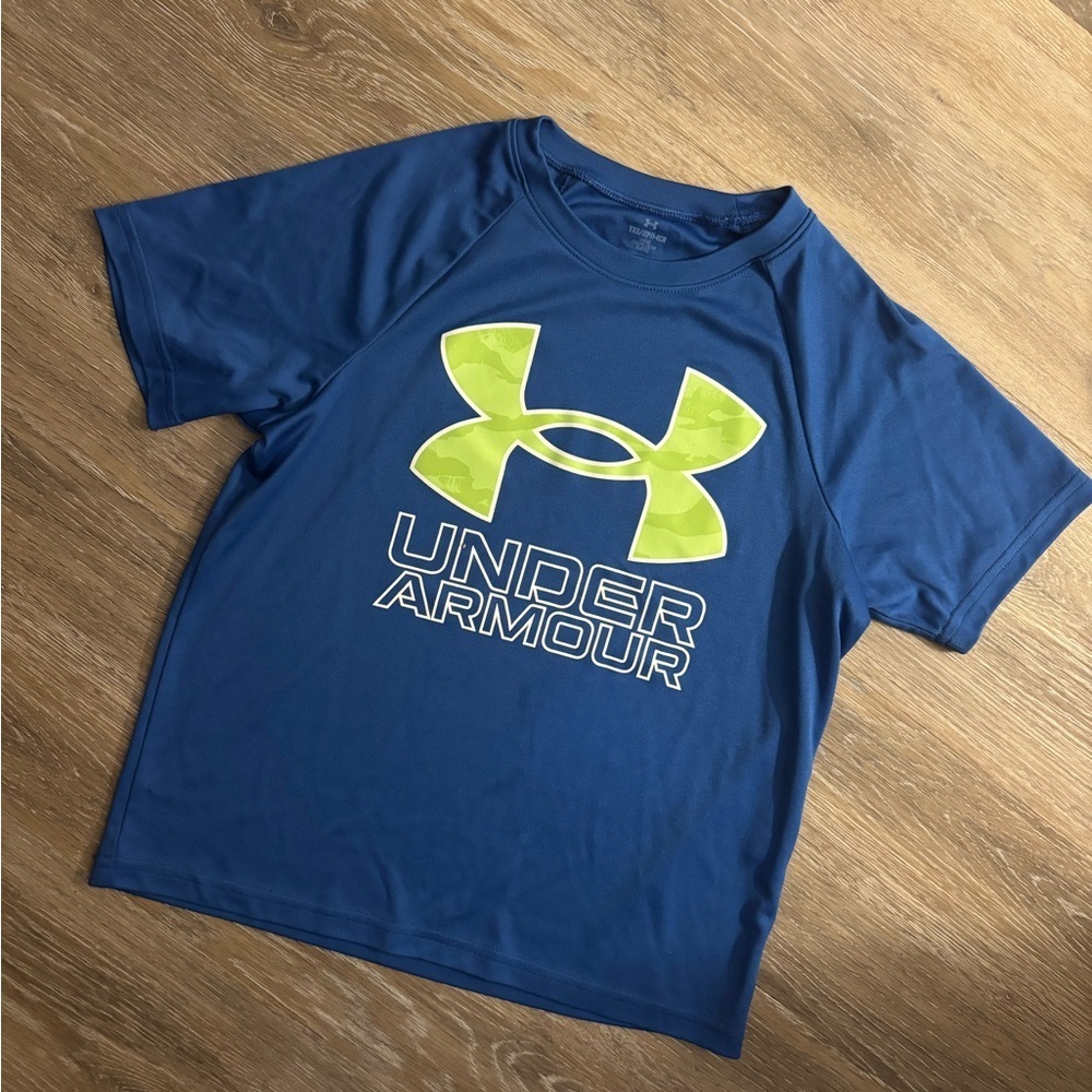 Under Armour Kids Blue T-Shirt Sz XS youth